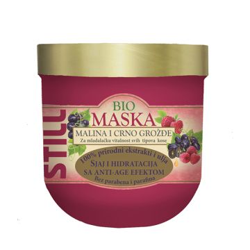 Still Bio malina i crno grožđe maska za kosu 500ml