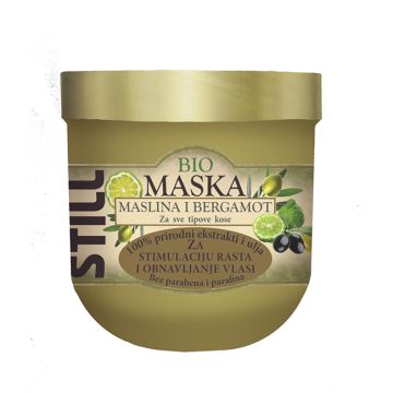 Still Bio maslina i bergamot maska za kosu 500ml