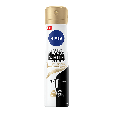 NIVEA Black & White Invisible Silky Smooth sprej 150ml