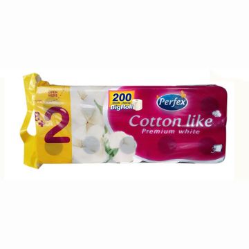 Boni Perfex Cotton Like toalet papir 8+2/1 3 sl