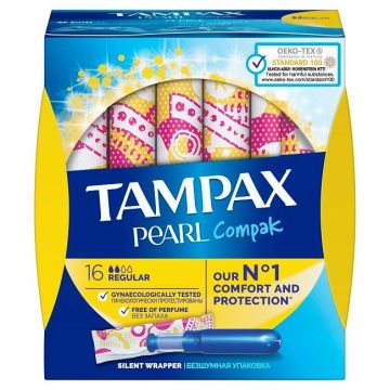 Tampax compak pearl regular tamponi sa aplikatorom 16kom
