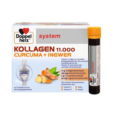Doppelherz System Kollagen 11000 + Kurkuma + Đumbir ampule 30x25ml