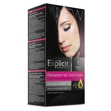 Aura Explicit farba za kosu 1 Crna
