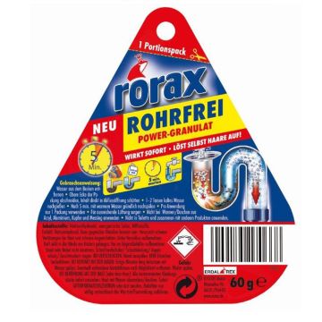 Rorax Power Granulat granule za čišćenje odvoda 60 gr