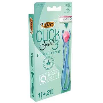 BIC brijač sistem ženski Click3 Soleil Sens. drška+2 dopune