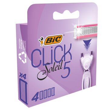 BIC brijač sistem ženski Click5 Soleil 4 dopune