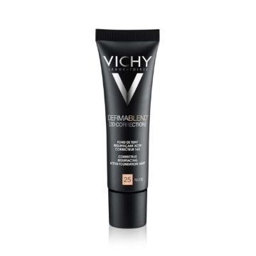 Vichy dermablend 3d korektivni puder za masnu kožu,  25 Nude