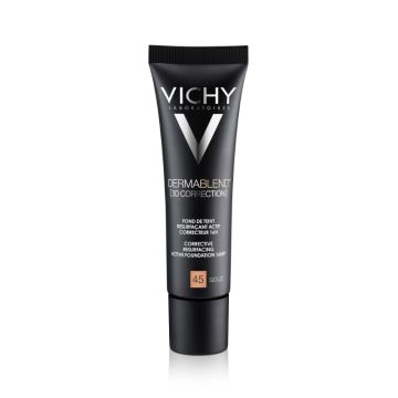 Vichy dermablend 3d korektivni puder za masnu kožu, 45 Gold
