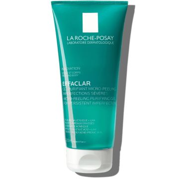 La Roche-Posay EFFACLAR Pročišćavajući mikro-piling gel za čišćenje lica i tijela, za masnu kožu, 200 ml