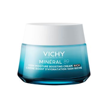 Vichy Mineral 89 Krema za intenzivnu hidrataciju tokom 100 sati, suva do vrlo suva koža, 50 ml