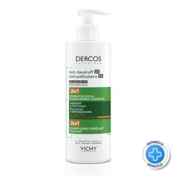 Vichy Dercos Šampon protiv perut 2u1, 390ml