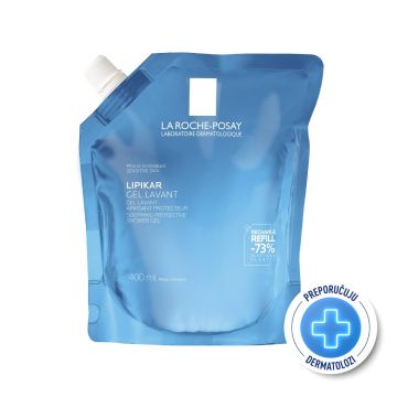 La Roche-Posay lipikar gel lavant  gel za tuširanje beba, dece i odraslih, za suhu kožu, refill 400ml
