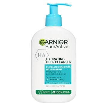 Garnier Pure Active Hydrating Deep Cleanser gel za čišćenje lica 250 ml