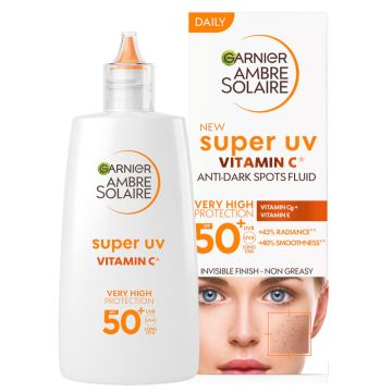  Garnier Ambre Solaire dnevni fluid protiv tamnih fleka sa vitaminom C SPF 50+