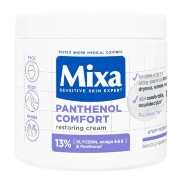 Mixa Panthenol Comfort umirujuća krema za kožu sklonu atopiji 400ml