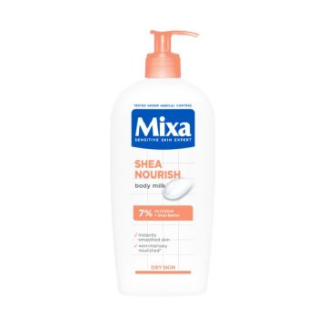 Mixa Shea Nourish intenzivno hranljivo mleko za suvu kožu, 400ml