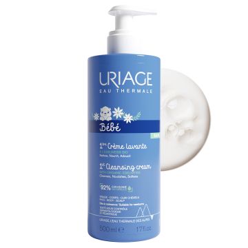 Uriage Baby emolijentna krema za kupanje bez sapuna, 500ml