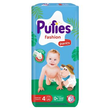 Pufies Maxi pants pelene, veličina 4, 9-15kg, 44 kom