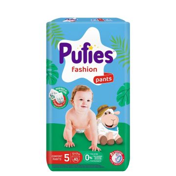 Pufies Fashion pants pelene 5, 12-17kg, 40 kom