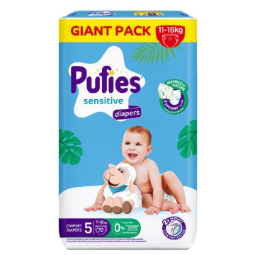 Pufies pelene veličina 5 giant pack 72kom