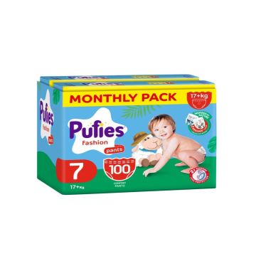 Pufies fashion pants pelene veličina 7 (mesečni box) 100kom