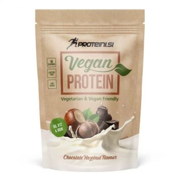 Proteini.si vegan protein 500gr, čokolada lešnik