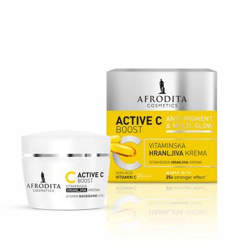 Afrodita Active C boost vitaminska hranljiva krema 50ml