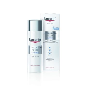Eucerin Hyaluron-Filler Dnevna krema za normalnu i mešovitu kožu SPF15