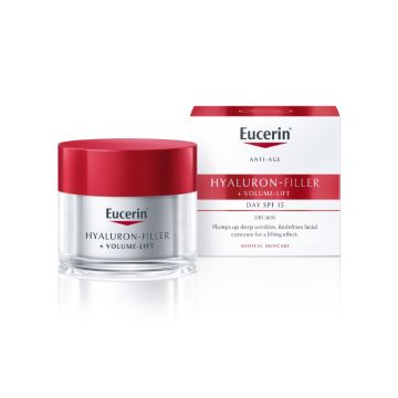 Eucerin Hyaluron-Filler + Volume-Lift Dnevna krema za suvu kožu SPF15