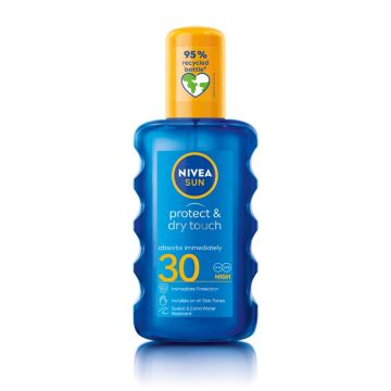 NIVEA Sun Protect & Dry Touch nevidljivi sprej za zaštitu od sunca SPF 30 200 ml