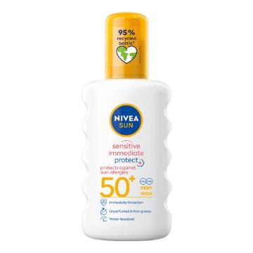 NIVEA Sun Sensitive Immediate Protect sprej za zaštitu od alergija izazvanih suncem SPF50+ 200 ml