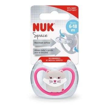 Nuk silikonska varalica Space 6-18 m u higijenskoj kutijici