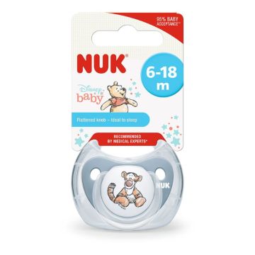 Nuk silikonska varalica Disney Winnie the Pooh 6-18 m u higijenskoj kutijici
