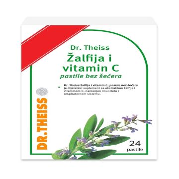 Dr. Theiss žalfija i vitamin c, 24 pastile bez šećera