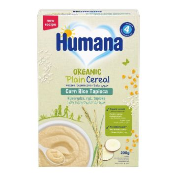 Humana organska bezmlečna instant kaša kukuruz, pirinač, tapioka 200g