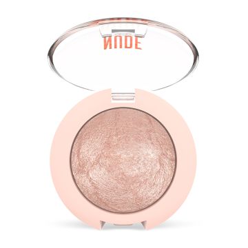 Golden Rose Nude look pearl baked eyeshadow 01 Ivory