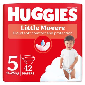 Huggies little movers pelene, veličina 5, 11-25kg, 42kom