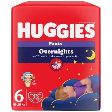 Huggies little movers noćne pelene, veličina 5, 12-17kg, 24kom