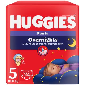 Huggies little movers noćne pelene, veličina 6, 15-25kg, 22kom