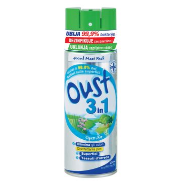 Oust sprej 3u1 osveživač prostora 400ml 