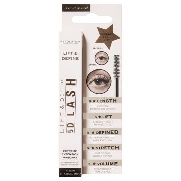 Revolution Makeup 5D lift & define maskara za volumen trepavica 14ml 