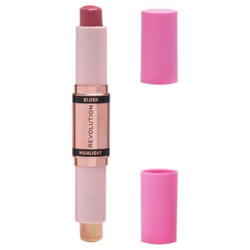 Makeup Revolution rumenilo i hajlajter u stiku Mauve Glow 2x4.3g