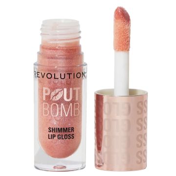 Makeup Revolution pout bomb sjaj za usne glimmer nude 4,5ml