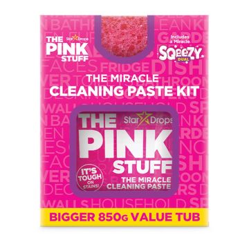 The Pink Stuff set magična pasta za čišćenje 850g +squeezy sunđer  