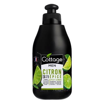 Cottage men spicy lemon gel za tuširanje 250ml 