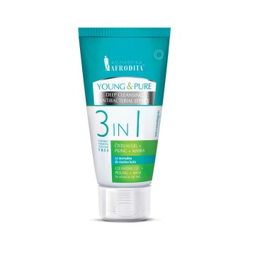 Afrodita Young & Pure 3u1 gel, piling i maska 150ml 