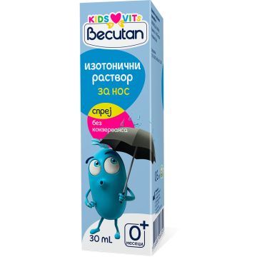 Becutan KIDS VITS izotonični rastvor za nos sa morskom vodom, u spreju