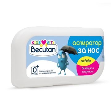 Becutan KIDS VITS apsirator za nos - kutija za čuvanje aspiratora, sa 4 nastavka