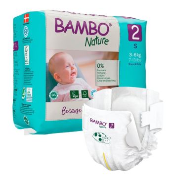 Bambo Nature Eco-Friendly 2 pelene za bebe A30 (3-6kg)