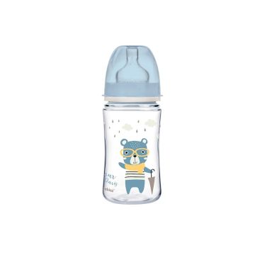 Canpol babies flašica 240ml široki vrat Blue